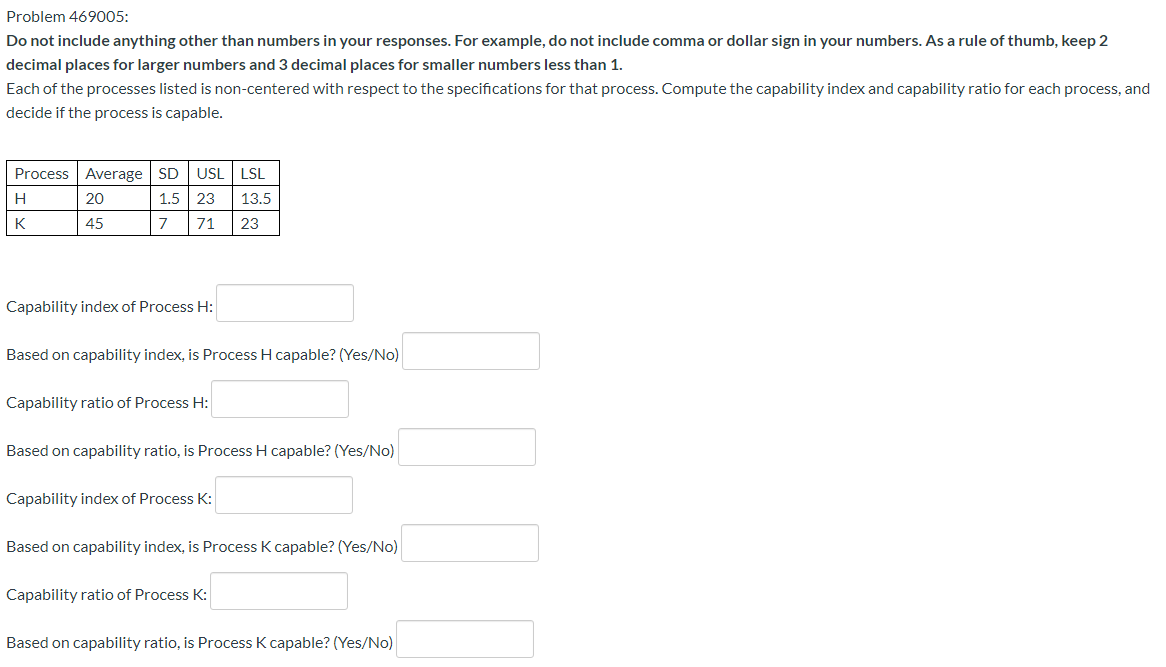 Problem 469005: Do not include anything other