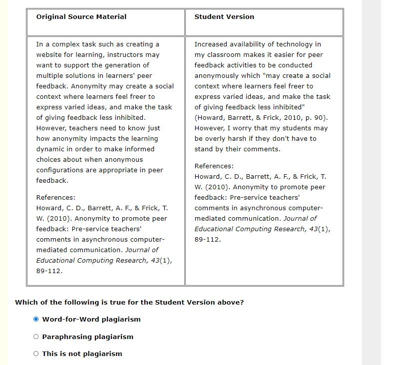 Original Source Material Student Version In a