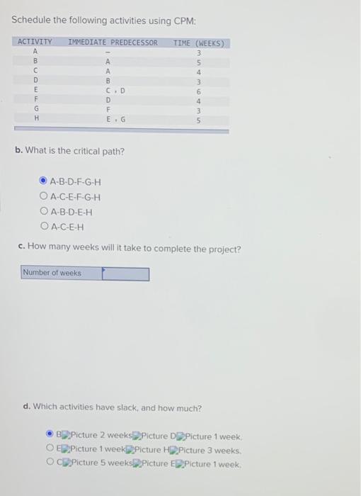 Can you solve this? Schedule the following