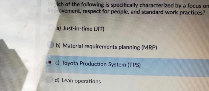 Dependant inventory models require that