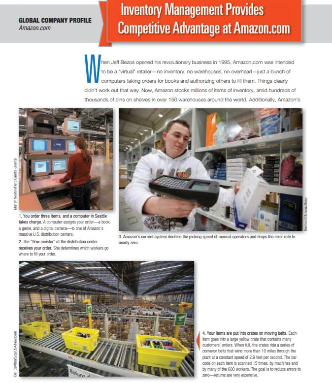 Based on the article above, explain how inventory