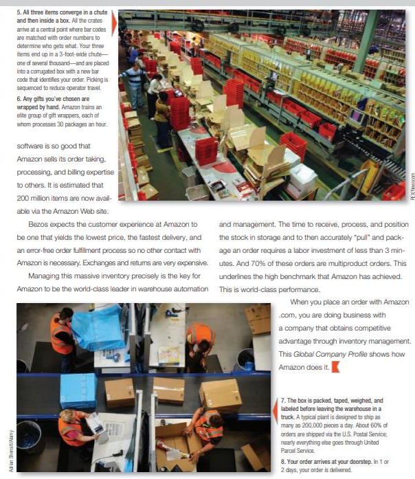 Based on the article above, explain how inventory