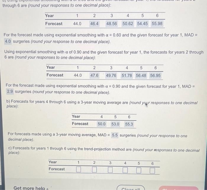 As you can see in the following table, demand for