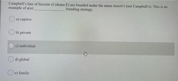 E El. For the next four questions, refer to the