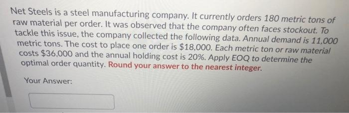 Net Steels is a steel manufacturing company. It