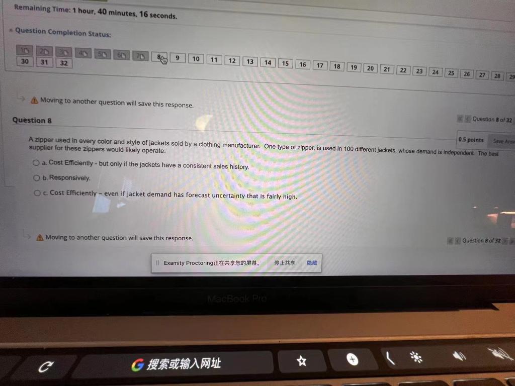 A Moving to another question will save this