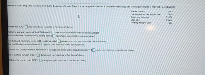 Henry's machine shop ses 2.460 brade dulog the