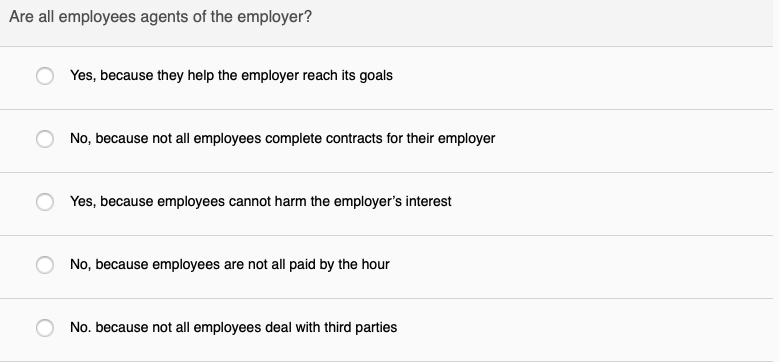 To create an agency relationship, the principal