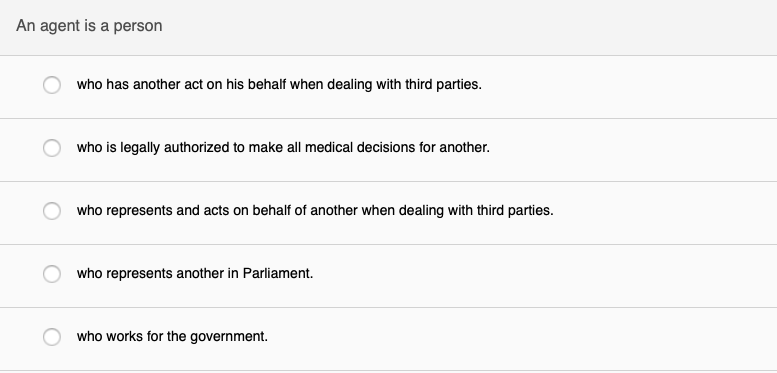 To create an agency relationship, the principal