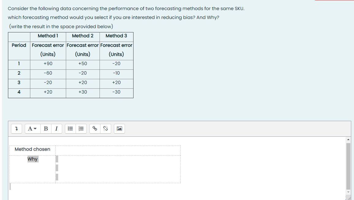 Consider the following data concerning the