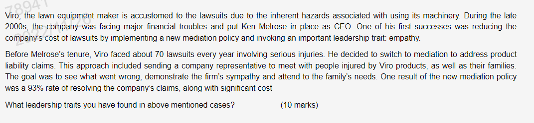 Viro, the lawn equipment maker is accustomed to