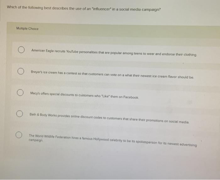 Which of the following best describes the use of