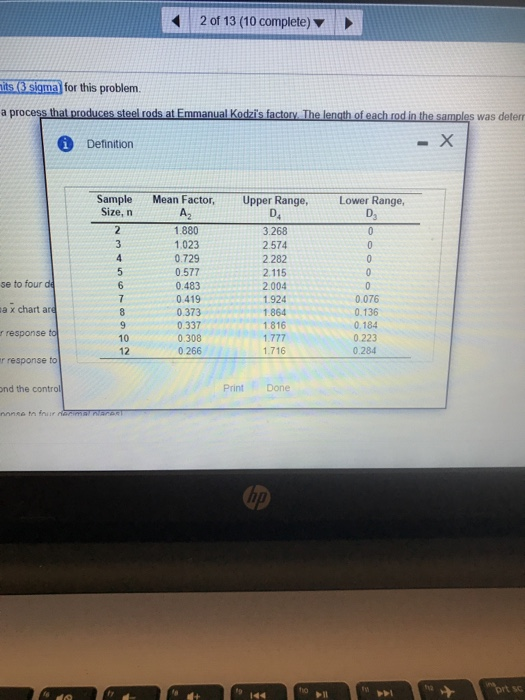ees to Tole 561. Factors for Computing Control