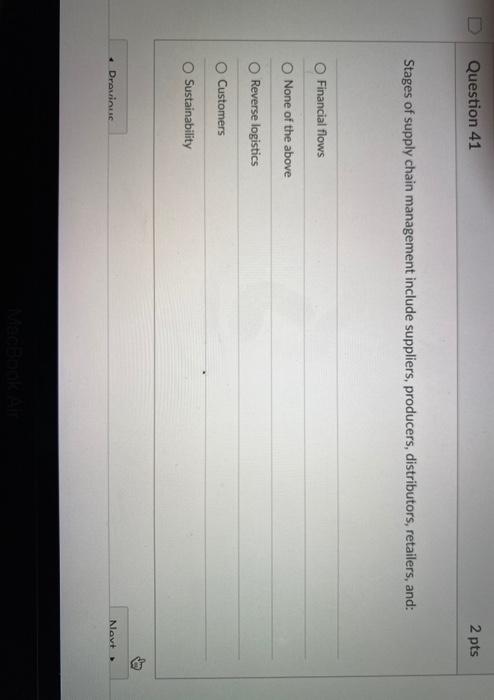 TULL, JU question. Good luck. Question 38 2 pts A