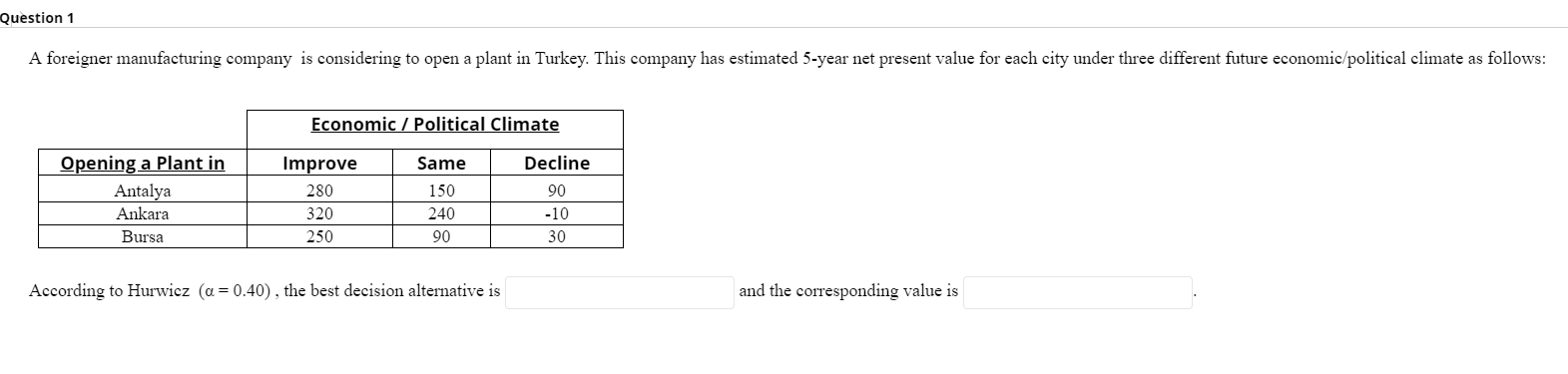 NEED THE ANSWER FAST PLEASE :( Question 1 A