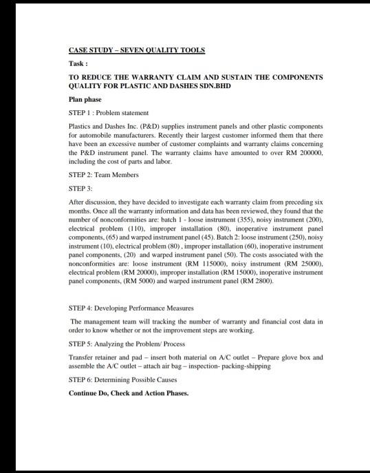 solutions for this case study. its a case study