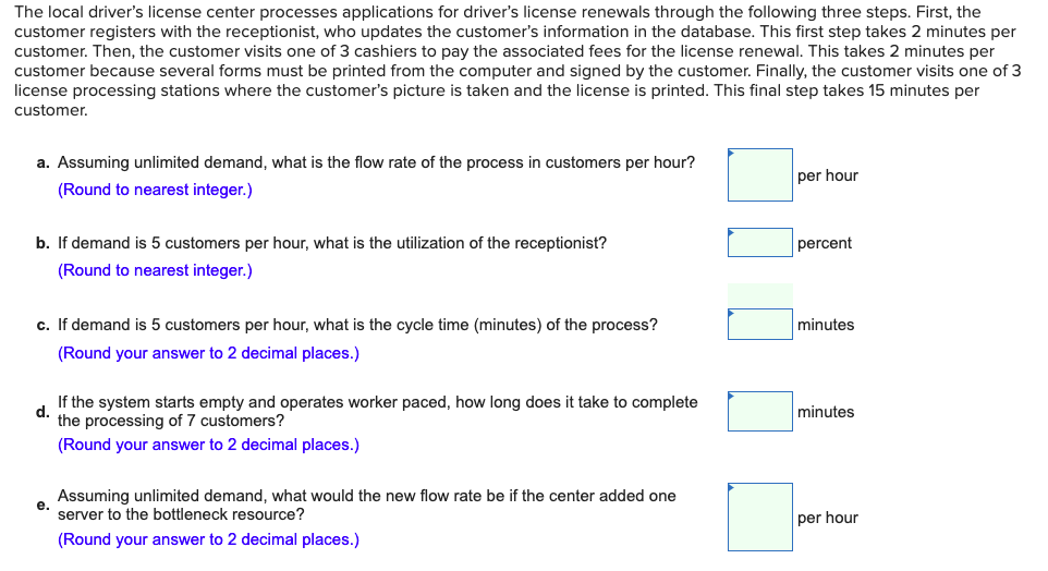 The local driver's license center processes