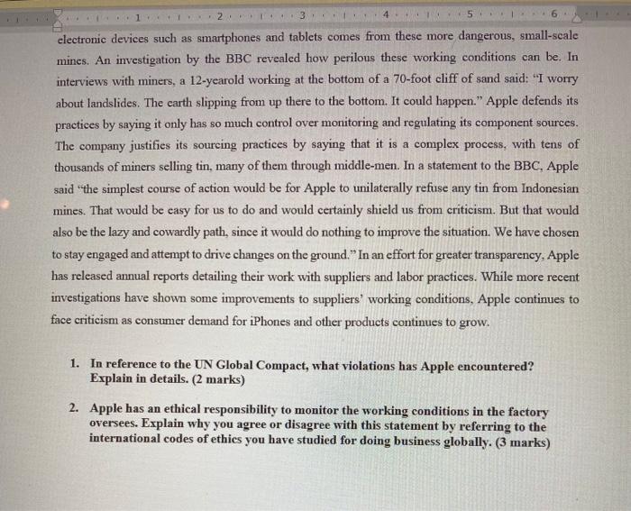 ethics 21 3. 1. 56. Case 3: (5 Marks With its