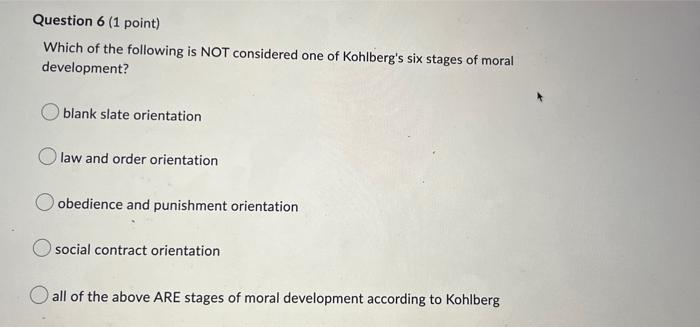 6 9 Question 10 (1 point) Which of the following