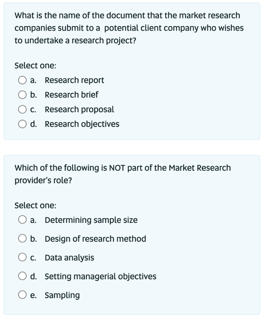 What is the name of the document that the market