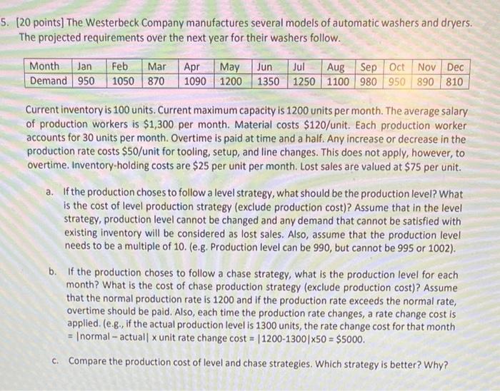 Correct answer for a thumps up !! 5. (20 points)