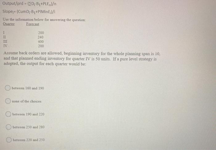 The time frame for the dependent demand items