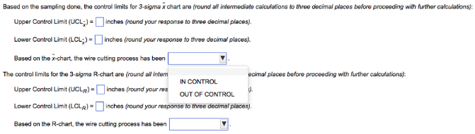 Refer to Table $6.1 - Factors for Computing