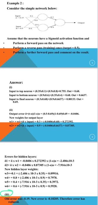 please solve (iii) same example 2 Example 2: