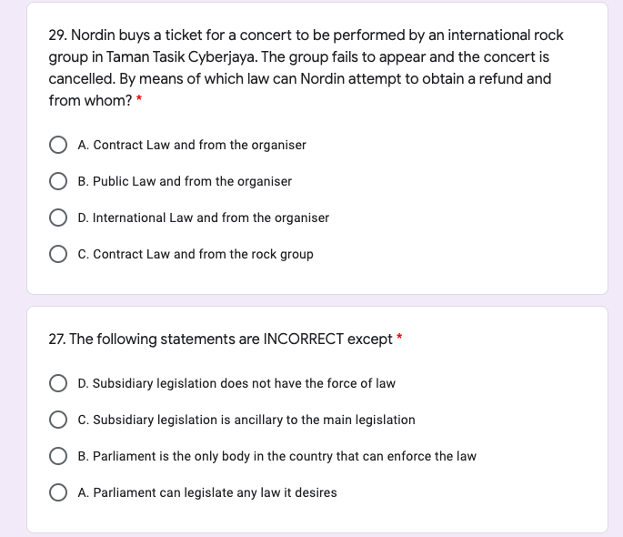 28. Any law passed after Merdeka Day which is