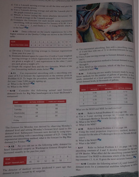 problem 4.13, please show to put problem in Excel