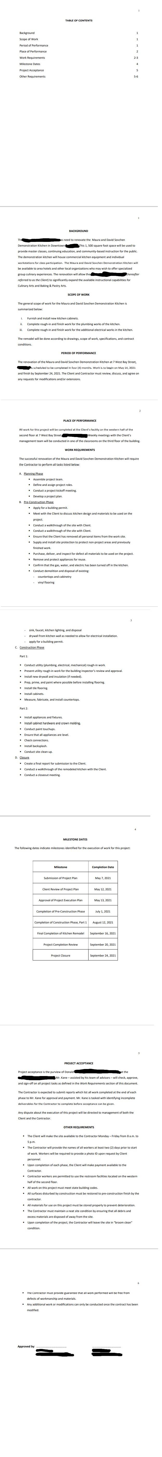 Project Management question. This is a statement