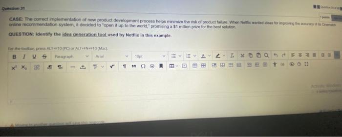 Question 31 CASE: The correct implementation of