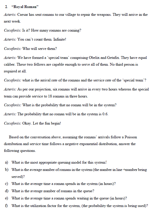 2 Royal Roman" Asterix: Caesar has sent romans to