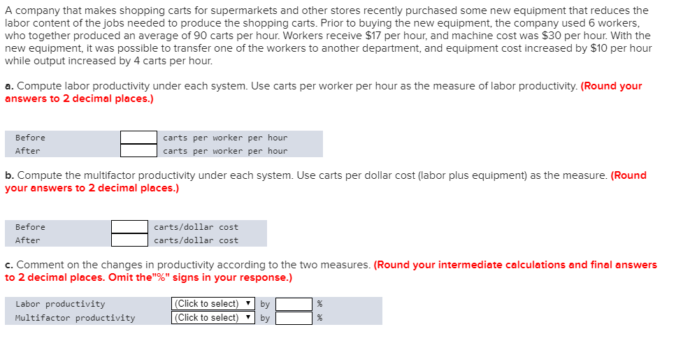 A company that makes shopping carts for