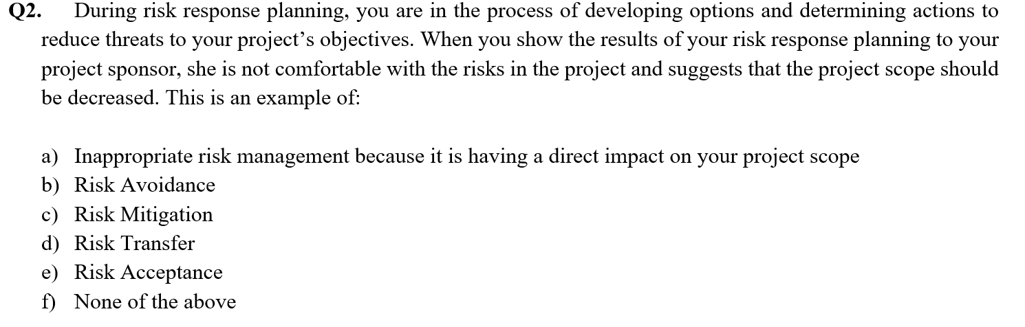 Please show all your work. Q2. During risk