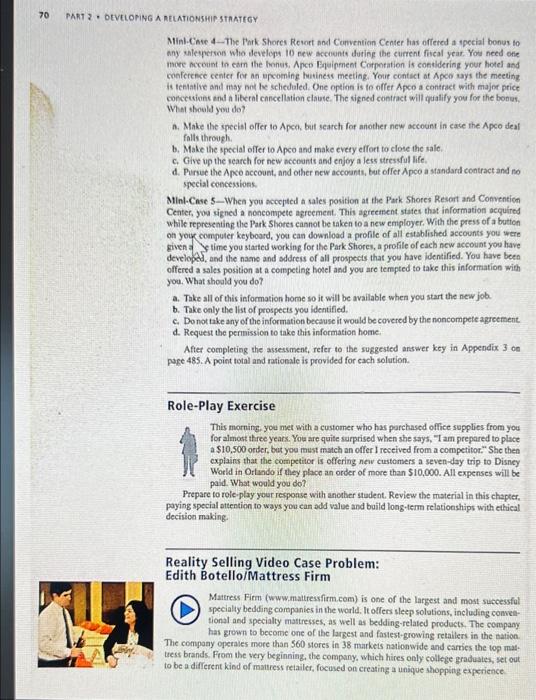 70 PART 2 DEVELOPING A RELATIONSHIP STRATEGY 4