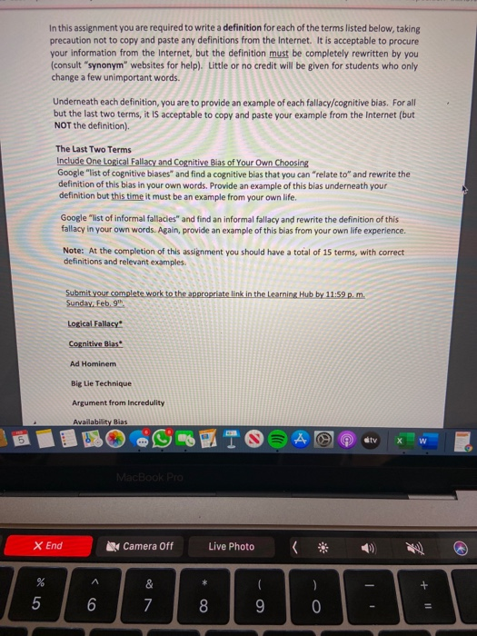 In this assignment you are required to write a