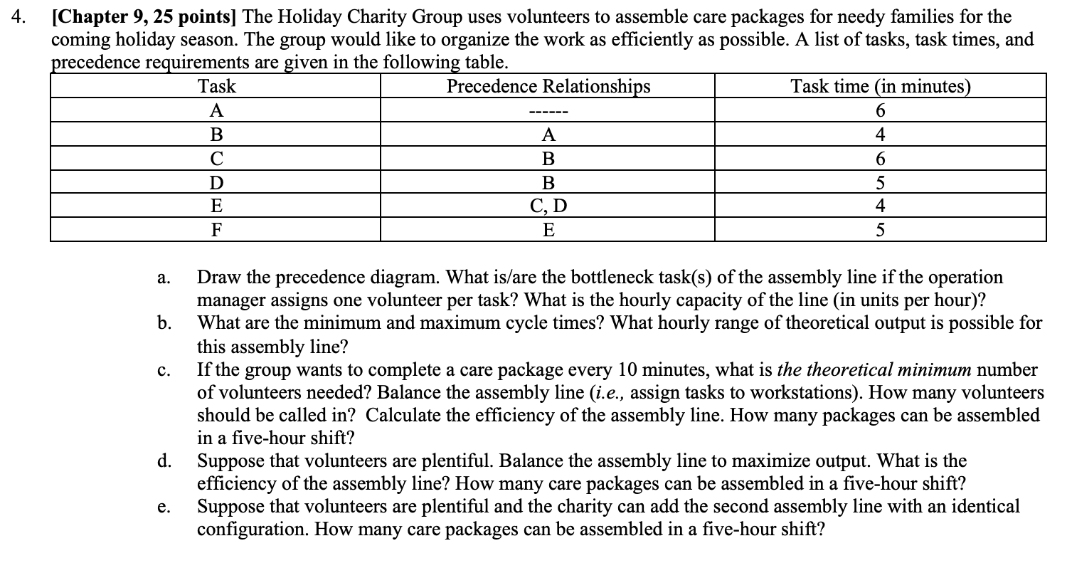 Answer c, d and e only please! 4. 6 [Chapter 9,