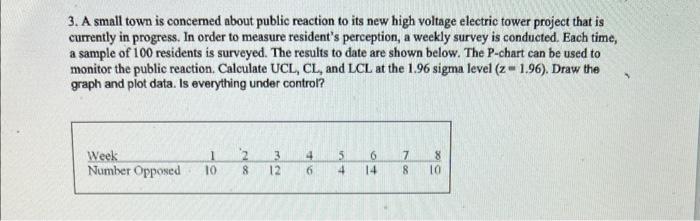 1. An inspector wants to develop 3-sigma level