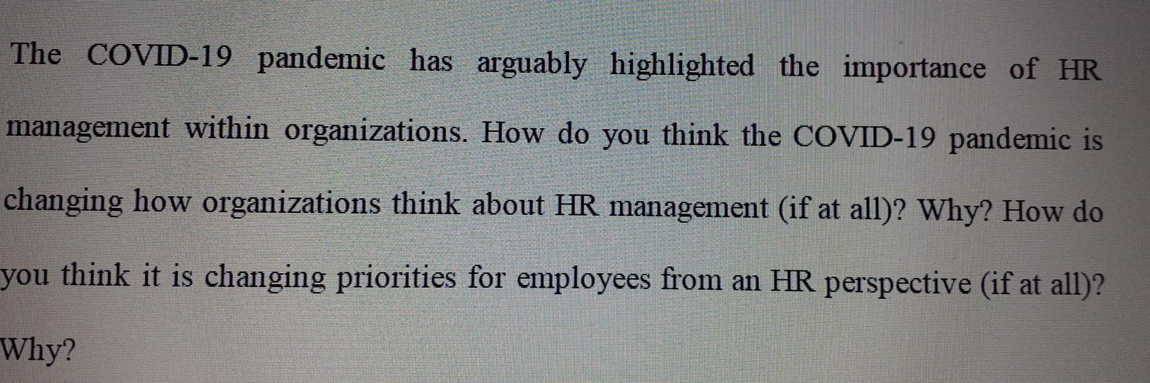 this question is from human resources management