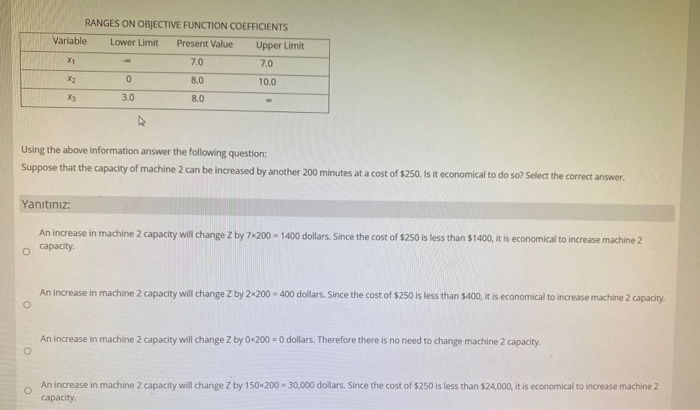 can you clarify which option is the answer after