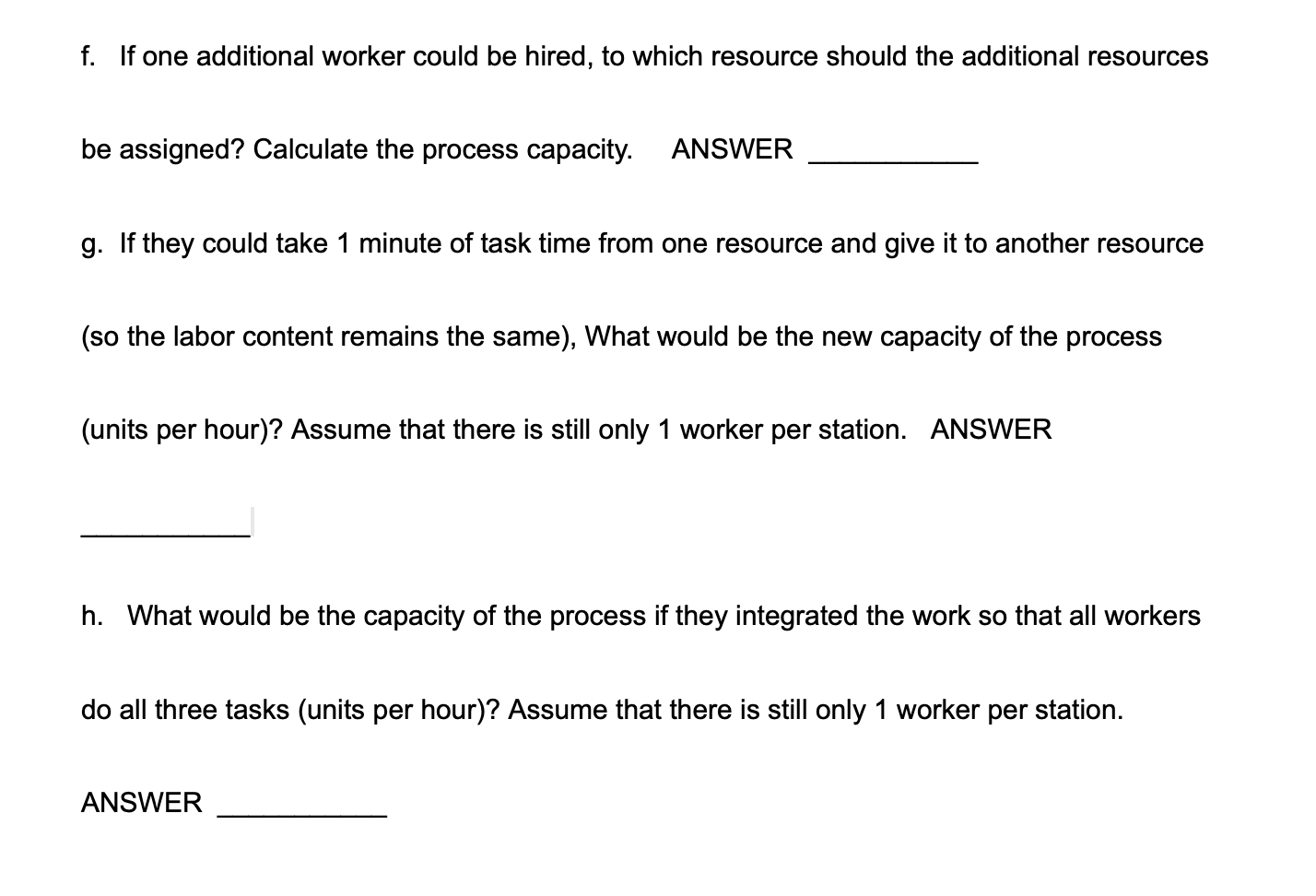 6. Consider a process consisting of three