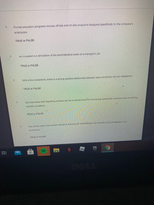 1. Formal education programs include off-site and