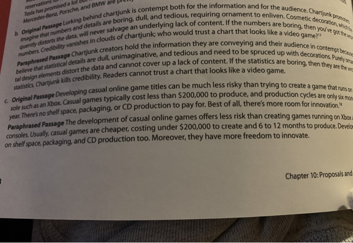 Activity 10.10 (b) & (c) only (pg 318) List the