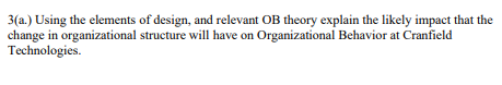 3. Design Change at Cranfield Computer