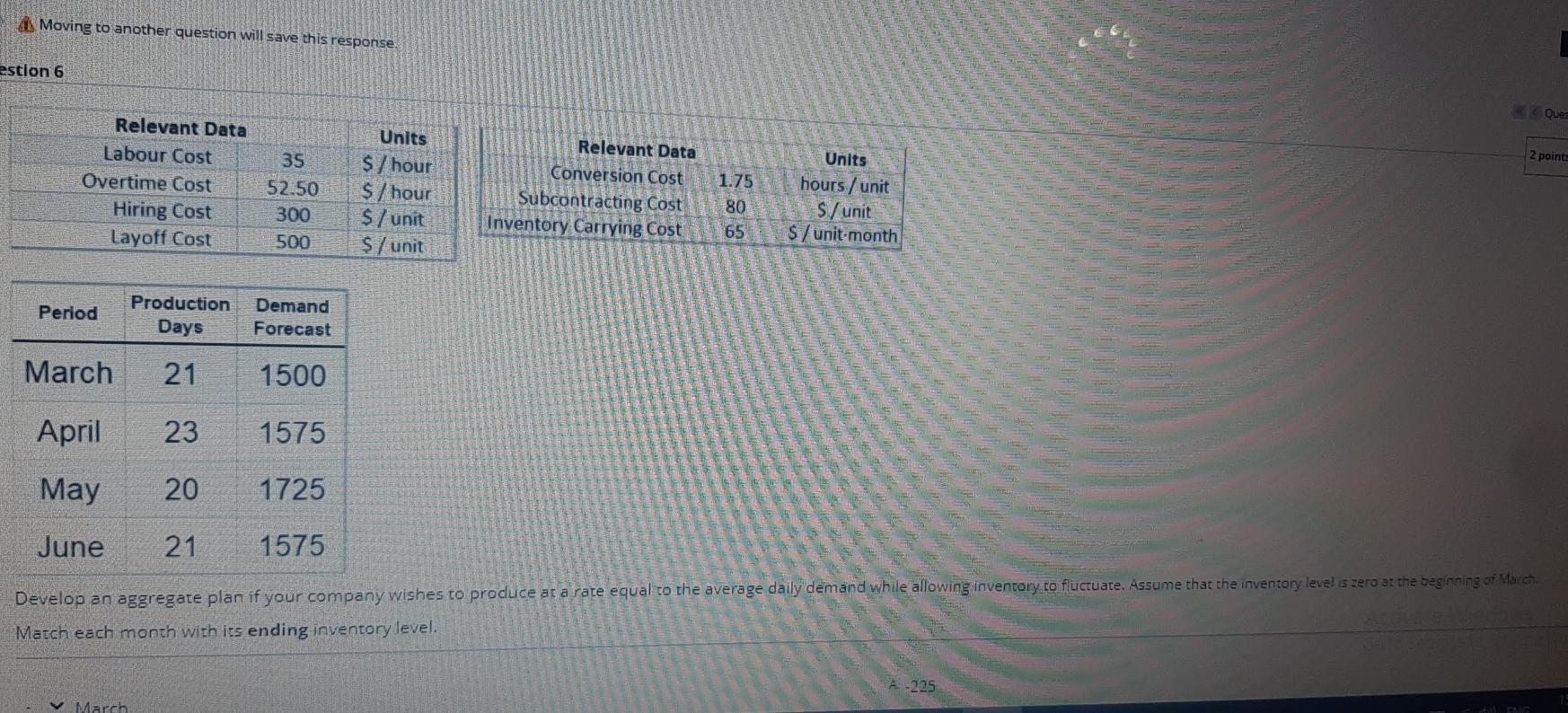 As Moving to another question will save this