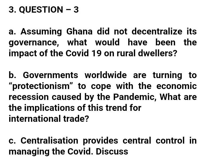 public administration question 4. QUESTION - 4 a.