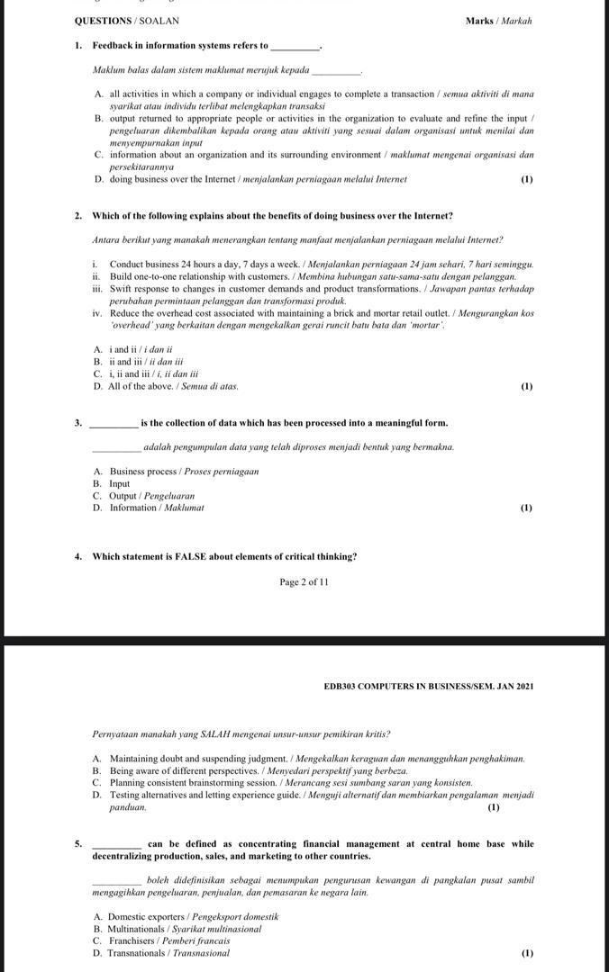 PLS HELP ME OUT TO ANSWER THE ABOVE QUESTION !!