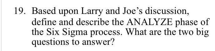 based on the book " the power of six sigma" 19.