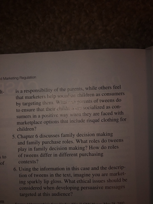 d Marketing Regulation It- is a responsibility of